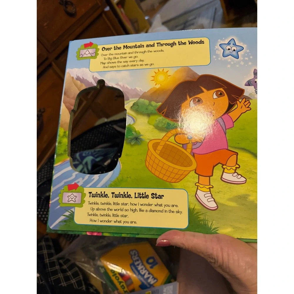 VTG Nick Jr Dora the Explorer Music to Go Play-a-Song Book with Toy Music Player